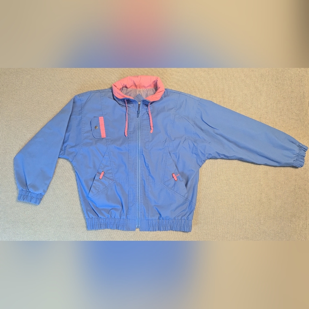 Casual Club Vintage Women's Blue & Pink Jacket